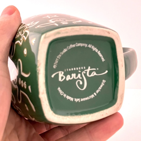 Gingerbread Men, Women & Stars Barista Mug 2001 Starbucks, New with Original Box - Picture 8 of 13